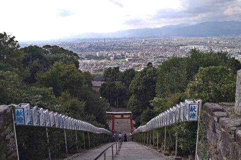 高良大社境内からの眺め