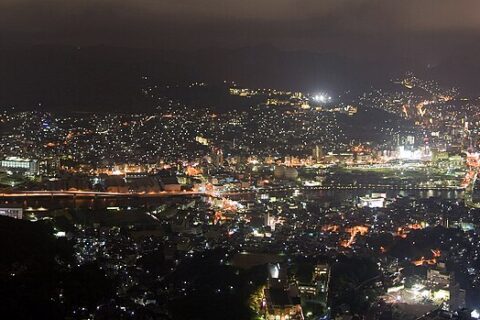 稲佐山からの夜景（長崎県長崎市）