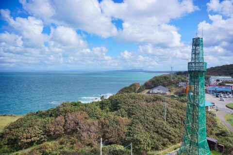 ​入道埼灯台からの眺望（秋田県男鹿市）