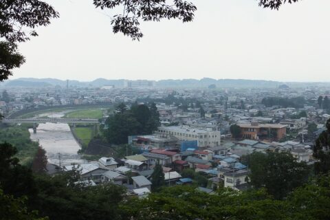 横手城から見た眺め