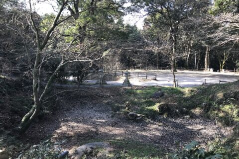 千栗八幡宮境内の様子