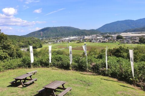 関ヶ原の戦いにおいて石田三成が本陣を置いた笹尾山から見た関ヶ原の景観