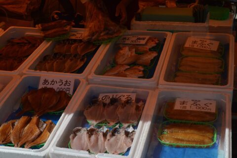 石川県輪島市で開催される「輪島朝市」。