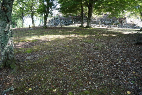 ​若桜鬼ヶ城 二の丸跡