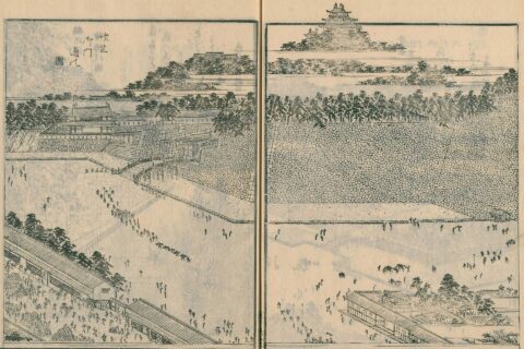 紀伊國名所図会の吹上御門周辺の図