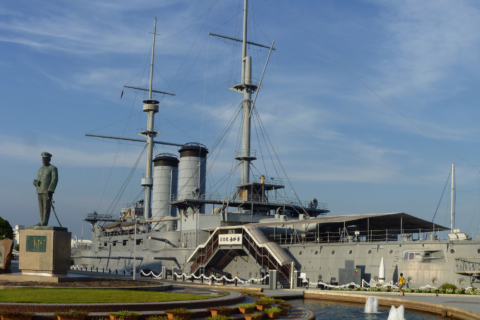 Mikasa is a pre-Dreadnought battleship, formerly of the Imperial Japanese Navy, launched in Britain in 1900.