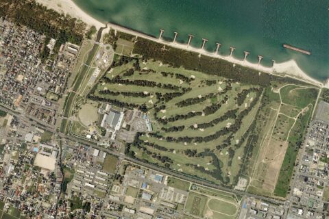 Yonago Golf Course, Yonago Tottori Aerial photograph.2009