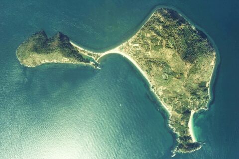 Yuri-Jima Island Aerial photograph