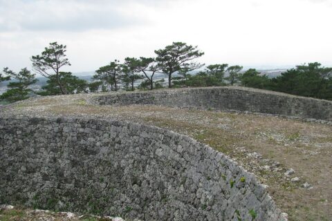 Ruins of Zakimi Castle in Yomitan village, Okinawa
