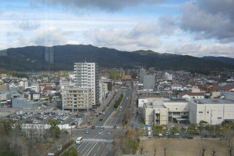 東広島市市役所10階から眺めたブールバール。