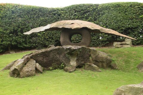 仙巌園の鶴灯籠