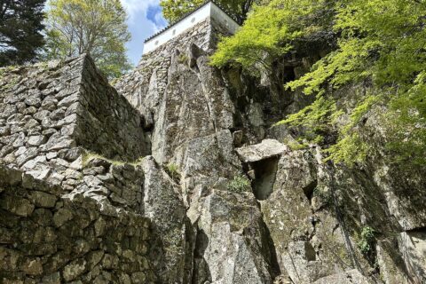 備中松山城の石垣