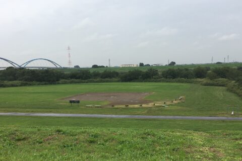 ​茨城県古河市 古河城跡・本丸跡河川敷