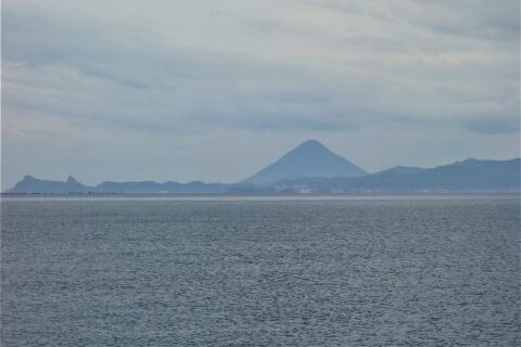 城ヶ崎展望所からの開聞岳