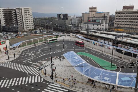 大和西大寺駅北口 バス乗り場 20240508