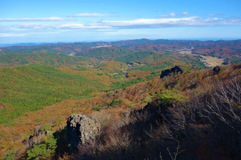 ​望洋台からの猿跳岩