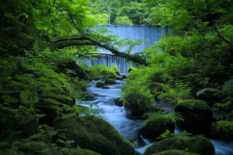 Kitanizawa Mountain Stream, Kofu, Tottori prefecture, Japan