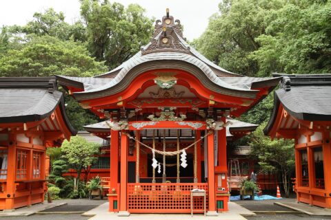 枚聞神社（指宿市）の勅使殿