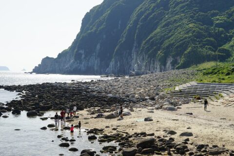 柏島の断崖