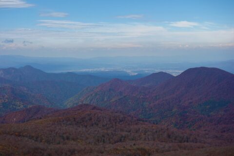 船形山からの尾花沢盆地