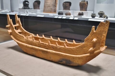 ​西都原古墳群出土 埴輪 船 (J-21498)