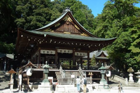 近江八幡市にて 日牟禮八幡宮の拝殿 Himure-hachiman-gū 2012.8.26