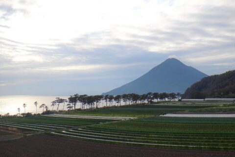 長崎鼻付近からの開聞岳