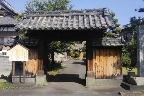 旧長島城大手門。蓮生寺 桑名市長島町又木。