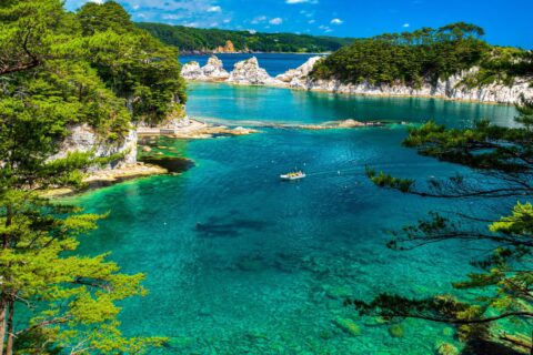 浄土ヶ浜の風景