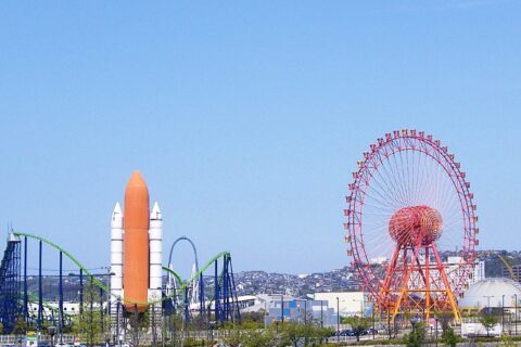 北九州市八幡東区東田にあるスペースワールド遠景