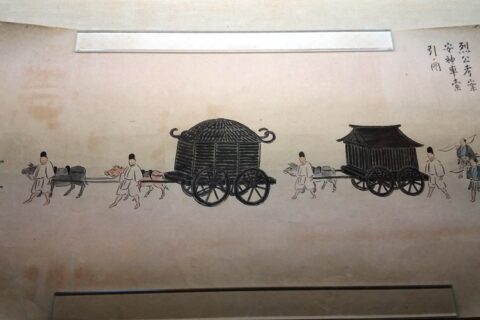 烈公考案安神車牽引ノ図（複製 弘道館所蔵）