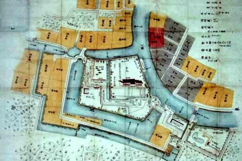 Plan of Nagashima Castle, Mie Prefecture, Japan