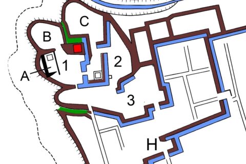 Layout of old Numata castle