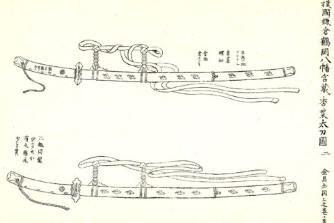 This is a old sword in Japan.This picture carry "Shuko-Jyusshu" that published in Edo period.