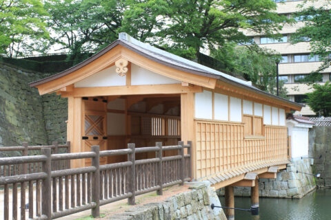 福井城、御廊下橋