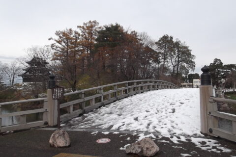 Gokuraku bridge of Takada Castle, Japan