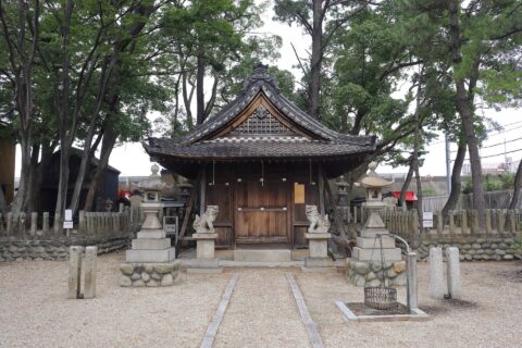 八幡神社拝殿（愛知県東海市名和町字新屋敷、2020年（令和2年）9月）