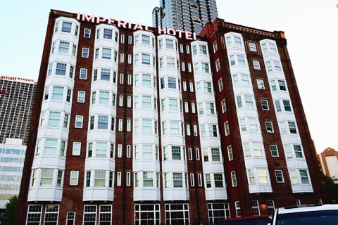 Imperial Hotel in Atlanta, GA. This is an image of a place or building that is listed on the National Register of Historic Places in the United States of America. Its reference number is 83000229 (Wikidata).