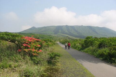 東京都伊豆大島の三原山