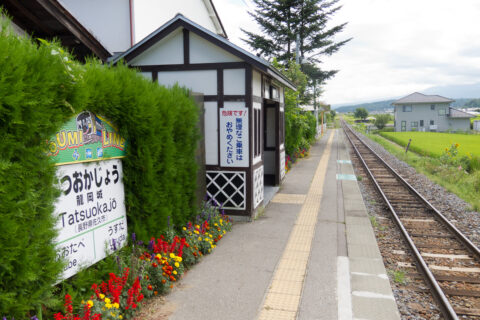 Tatsuokajo Station on JR East Koumi Line