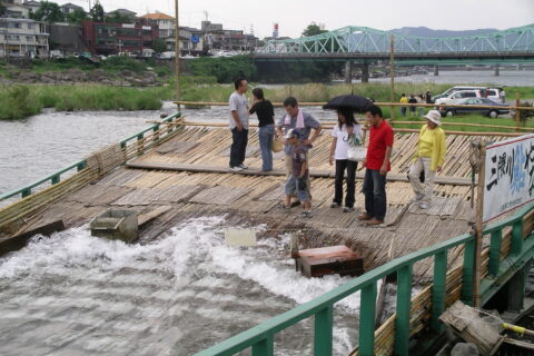 The ayuyana fishtrap in Hita city, Oita.