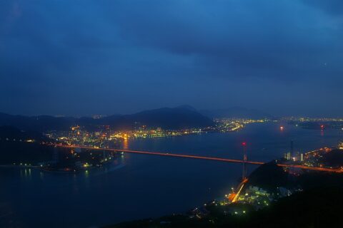 Kanmon Straits at Night