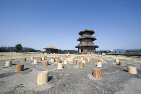 The ruins of Kikuchi Castle still stand in Kumamoto Prefecture.