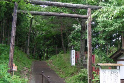 岩手県平泉町金鶏山登山口にて2008年6月9日撮影