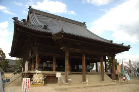 Saidaiji Temple festival town: the main temple, built in 1863.