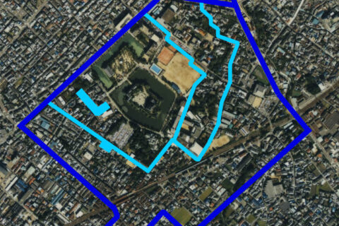 岸和田城の城郭部分