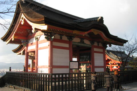 "Sai-Mon" (the Western Gate) in Kiyomizu-dera Temple, eastern Kyoto, Japan