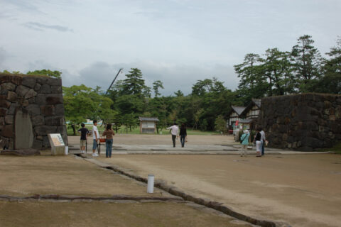 remains of Ote-mon gate in Matsue castle