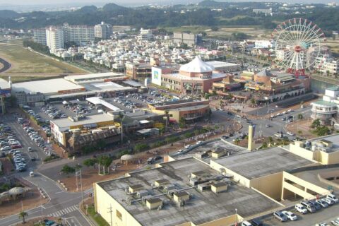 Mihama Town Resort American Village in Okinawa, Japan.(沖縄県にあるアメリカンビレッジ)