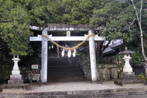 Torii at Mikado Shrine, Misato Town, Miyazaki, Japan